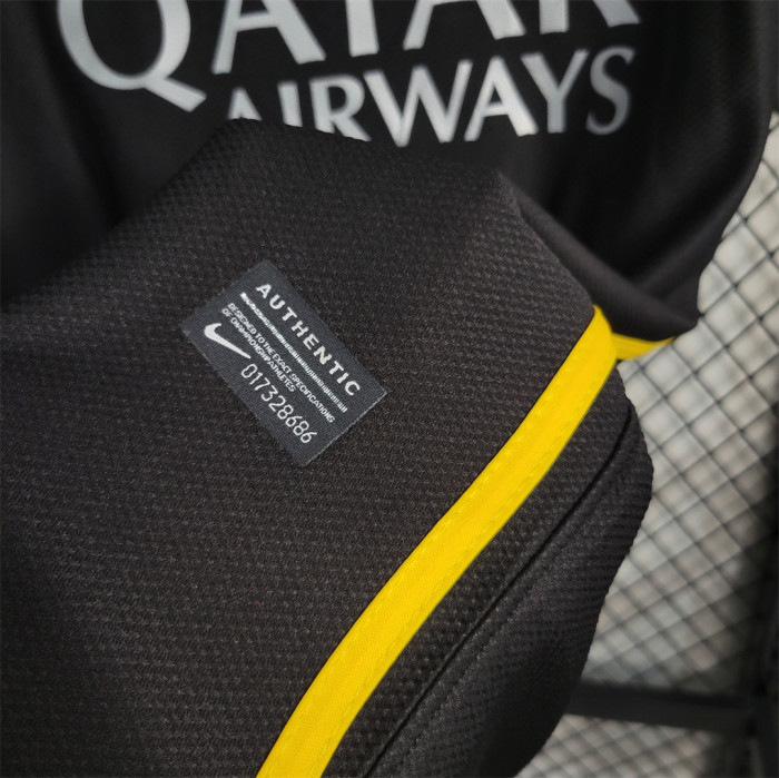 Retro Jersey 2013-2014 Barcelona Third Away Black Soccer Jersey