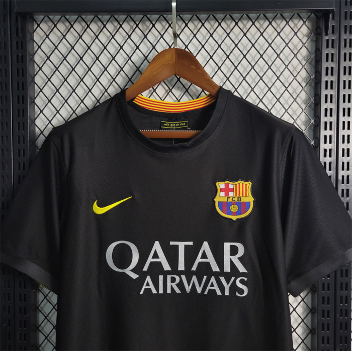 Retro Jersey 2013-2014 Barcelona Third Away Black Soccer Jersey