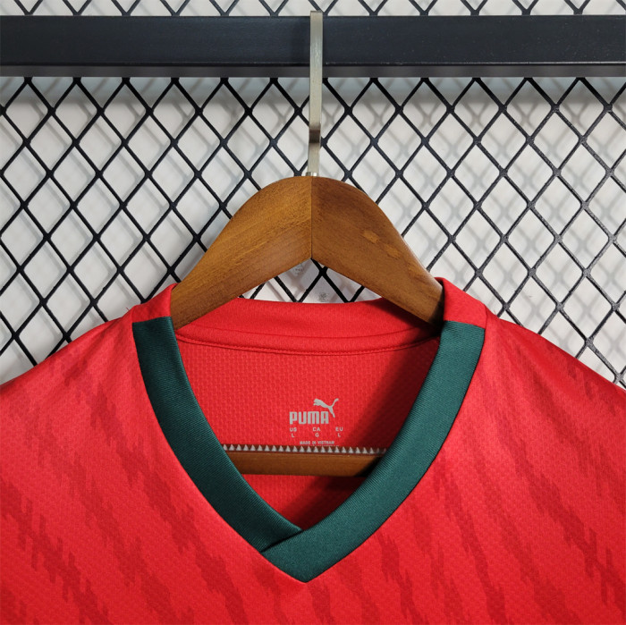 Fans Version 2023 Morocco Red Soccer Jersey Football Shirt