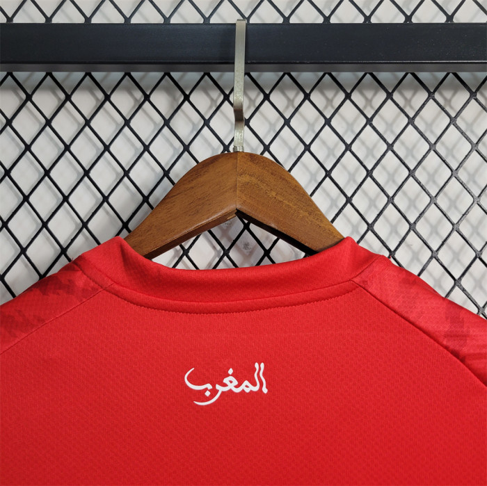 Fans Version 2023 Morocco Red Soccer Jersey Football Shirt