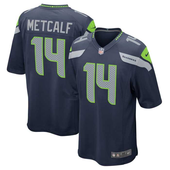 Seahawks 14 METCALF Black Vapor Untouchable Limited Jersey