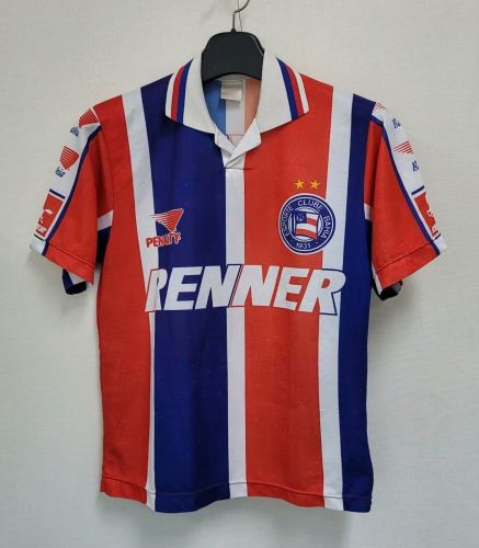 Retro Jersey 1996 Bahia Red/Blue Vintage Soccer Jersey Football Shirt