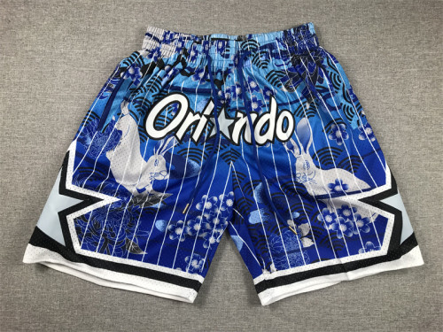 with Pocket Orlando Magic Golden State Warriors NBA Shorts Rabbit Edition Basketball Shorts