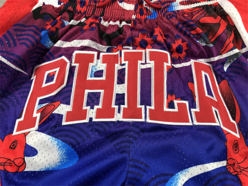 with Pocket Philadelphia 76ers NBA Shorts Rabbit Edition Basketball Shorts