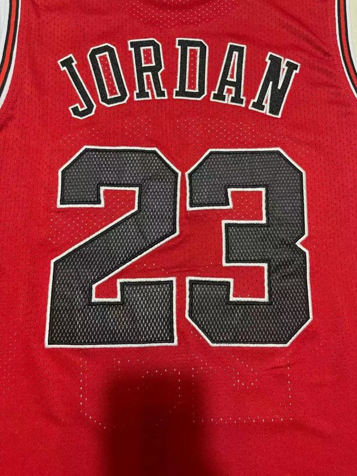 Mitchell&ness 1997-98 Chicago Bulls Red Basketball Shirt 23 JORDAN Classic NBA Jersey