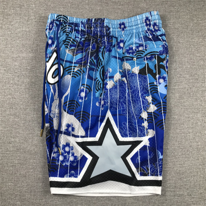 with Pocket Orlando Magic Golden State Warriors NBA Shorts Rabbit Edition Basketball Shorts