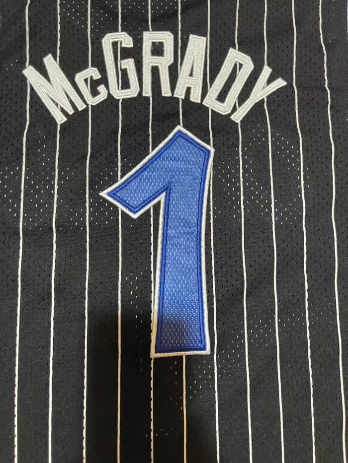 Mitchell&ness 2003-04 Orlando Magic Black Basketball Shirt McGRADY 1 Classic NBA Jersey