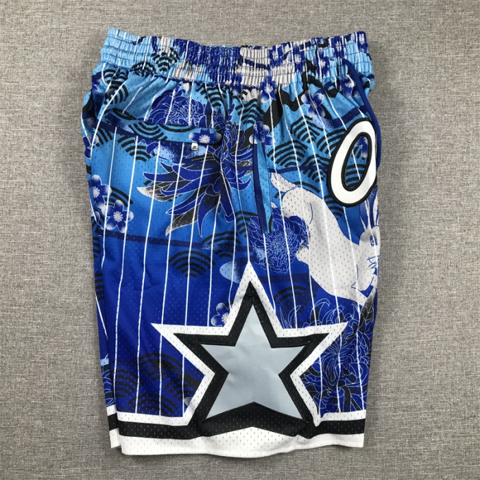 with Pocket Orlando Magic Golden State Warriors NBA Shorts Rabbit Edition Basketball Shorts