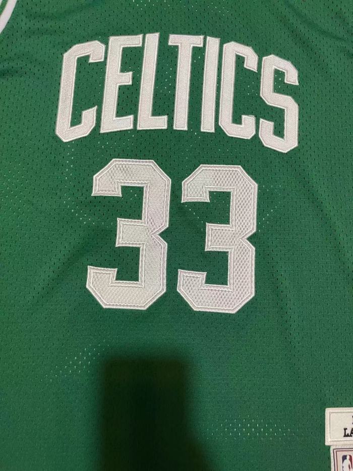 Mitchell&ness 1985-86 Boston Celtics Green Basketball Shirt 33 BIRD Classic NBA Jersey