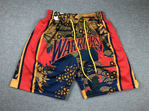 with Pocket Golden State Warriors NBA Shorts Rabbit Edition Basketball Shorts