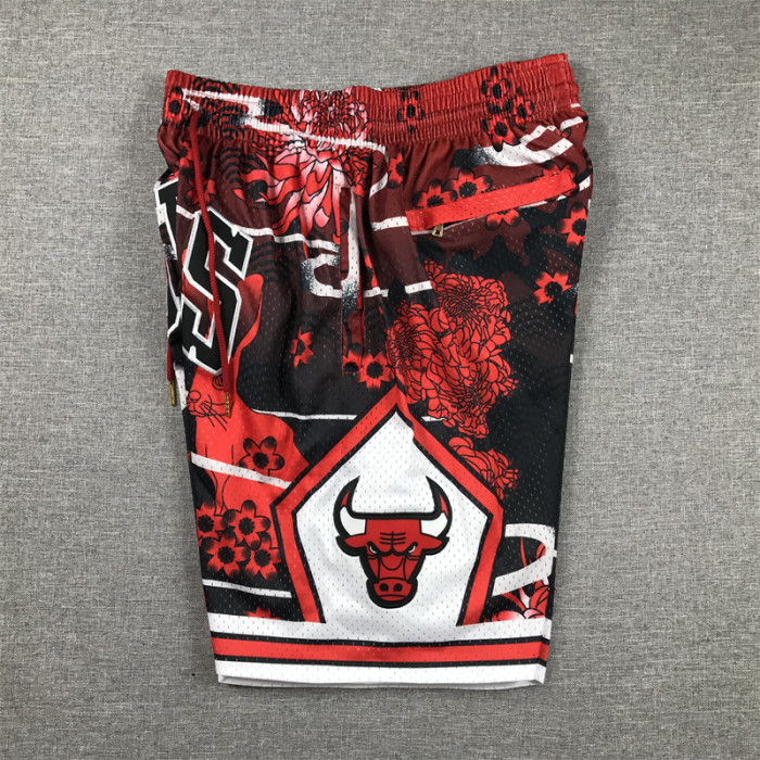 with Pocket Chicago Bulls NBA Shorts Rabbit Edition Basketball Shorts