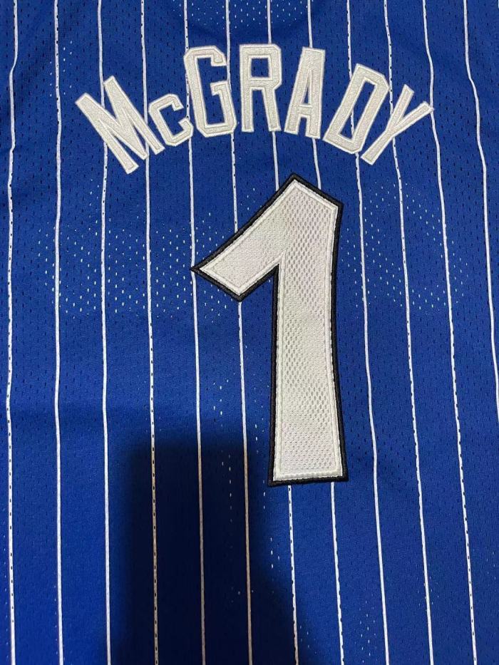 Mitchell&ness 2003-04 Orlando Magic Blue Basketball Shirt McGRADY 1 Classic NBA Jersey