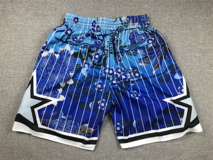 with Pocket Orlando Magic Golden State Warriors NBA Shorts Rabbit Edition Basketball Shorts