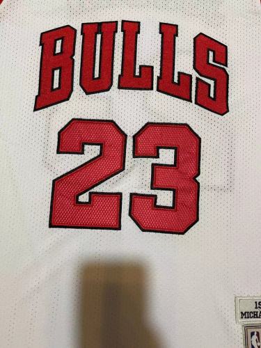 Mitchell&ness 1997-98 Chicago Bulls NBA Finals White Basketball Shirt 23 JORDAN NBA Jersey