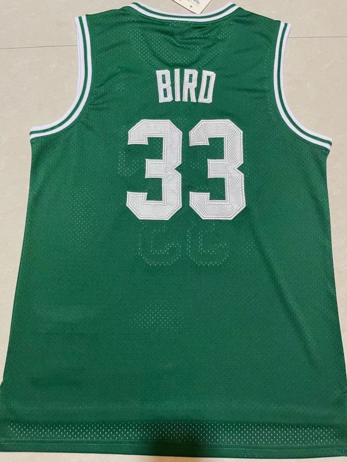 Mitchell&ness 1985-86 Boston Celtics Green Basketball Shirt 33 BIRD Classic NBA Jersey