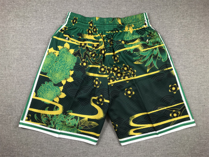 with Pocket Boston Celtics NBA Shorts Rabbit Edition Basketball Shorts