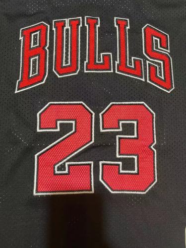 NBA Finals Mitchell&ness 1997-98 Chicago Bulls Black Basketball Shirt 23 JORDAN Classic NBA Jersey