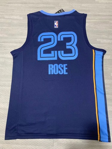 New Season Memphis Grizzlies 23 ROSE Purple NBA Jersey Basketball Shirt