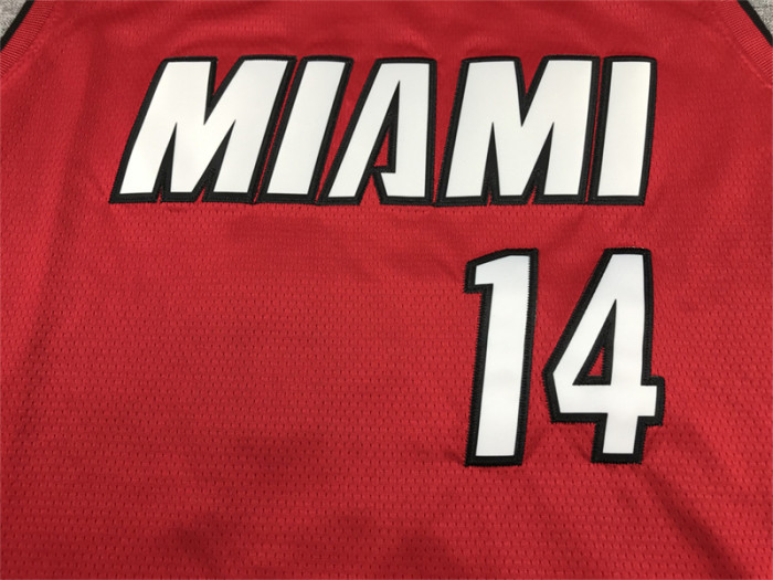 Miami Heat 14 HERRO Red NBA Jersey Basketball Shirt