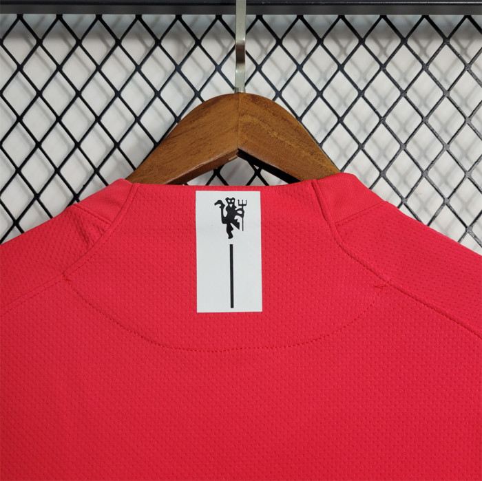 with Front Lettering Retro Jersey 2007-2008 Manchester United ROONEY 10 Home Soccer Jersey