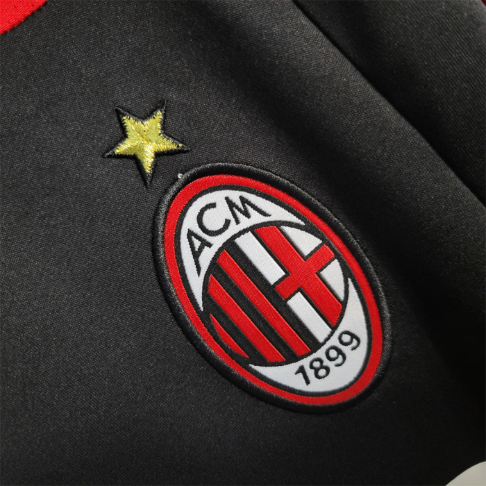 Retro Jersey 2007-2008 AC Milan 3rd Away Black Vintage Soccer Jersey
