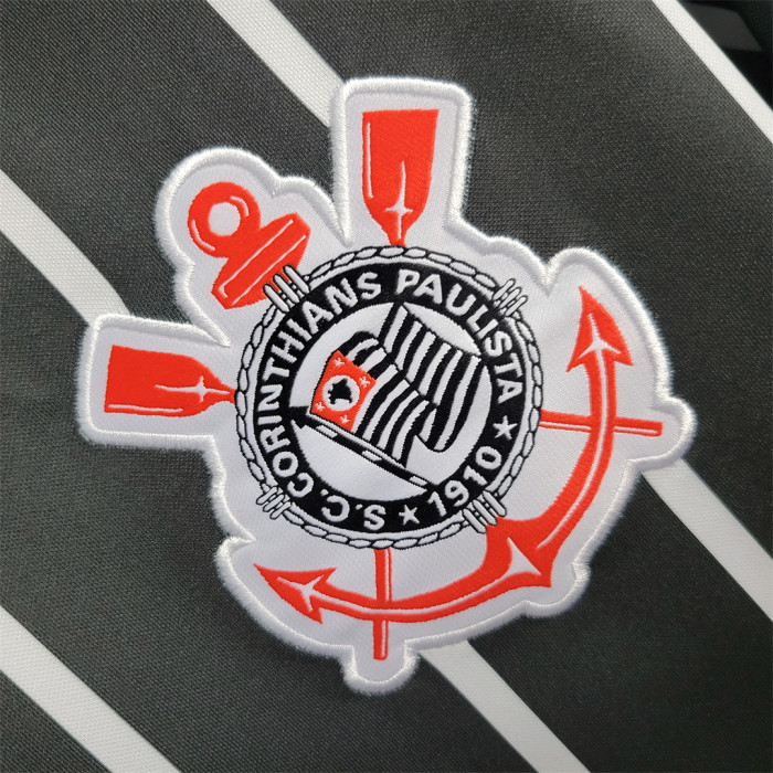 Retro Camisetas de Futbol 2021-2022 Corinthians Away Black Soccer Jersey Vintage Football Shirt