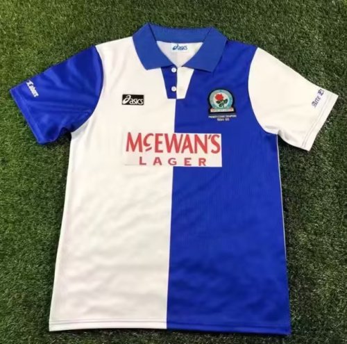 Retro Jersey 1994-1995 Blackburn Rovers Home Vintage Soccer Jersey