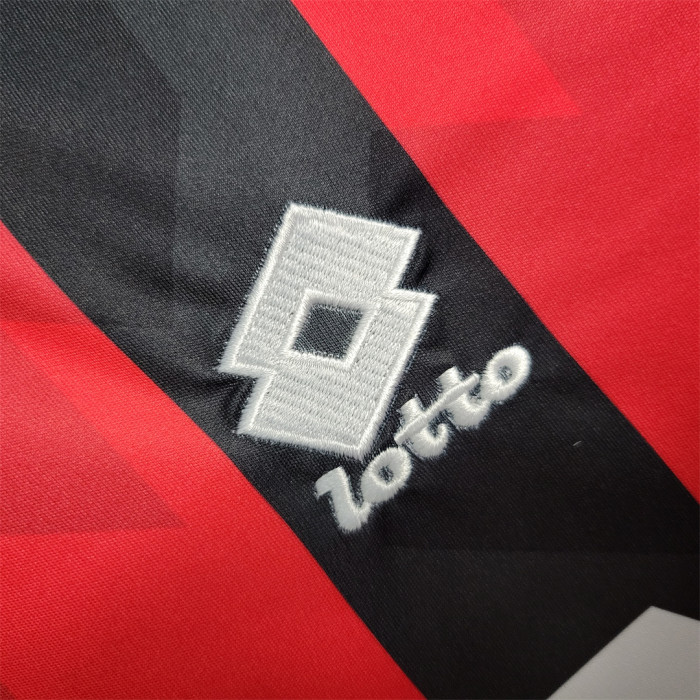 Retro Jersey 1993-1994 AC Milan Home Soccer Jersey Vintage Maillot de Foot