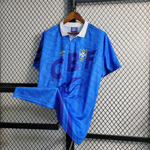 Retro Jersey 1992 Brazil Away Soccer Jersey Vintage Camisetas de Futbol