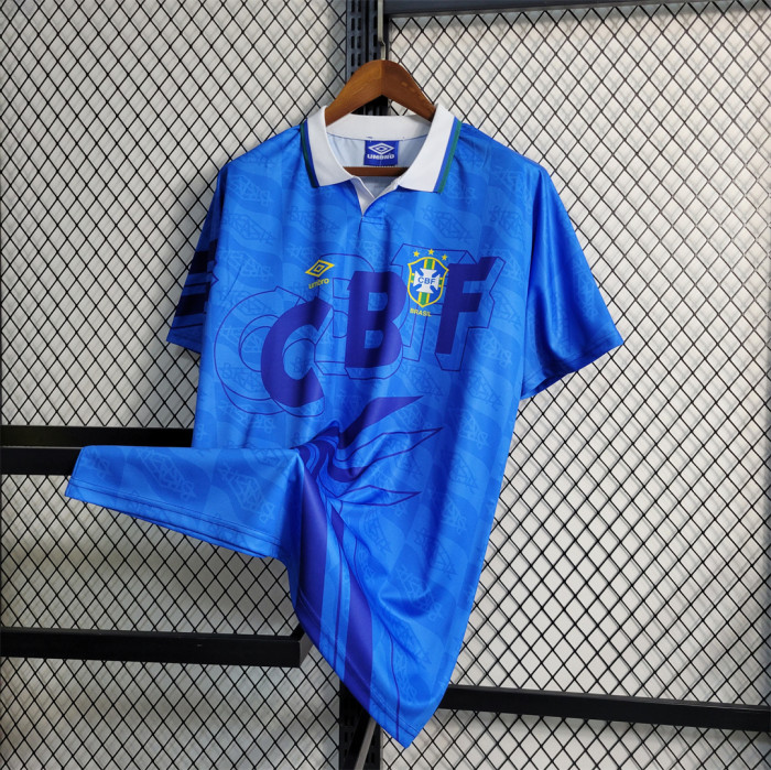 Retro Jersey 1992 Brazil Away Soccer Jersey Vintage Camisetas de Futbol