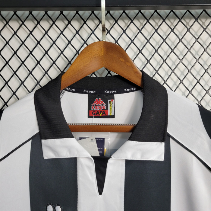 Long Sleeve Retro Jersey 1997-1998 Juventus Home Soccer Jersey Vintage Maillot de Foot