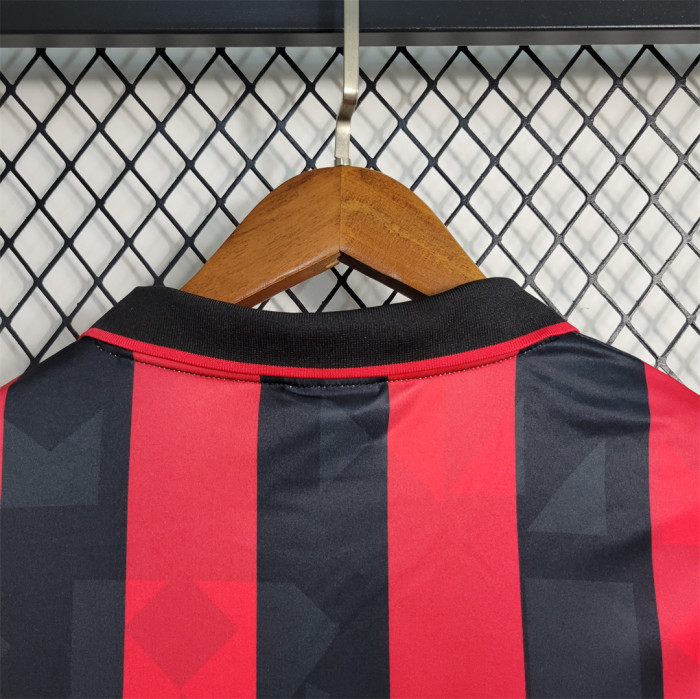 Retro Jersey 1993-1994 AC Milan Home Soccer Jersey Vintage Maillot de Foot