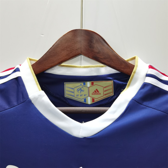 with World Cup Patch Retro Jersey 2010 France ANELKA 21 Home Vintage Soccer Jersey