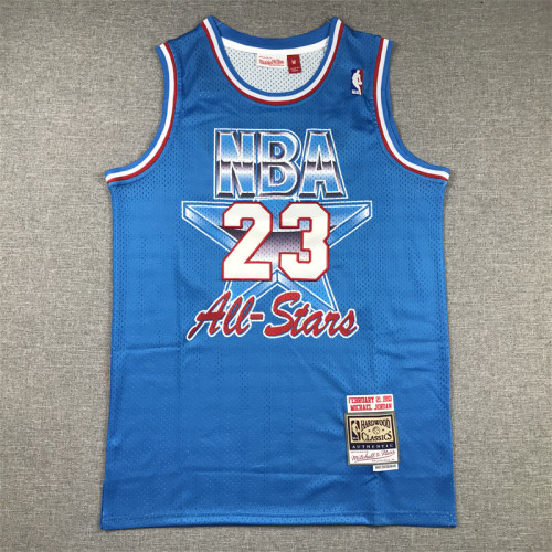 Mitchell&ness 1991 All Star Blue Basketball Shirt 23 JORDAN Classic NBA Jersey