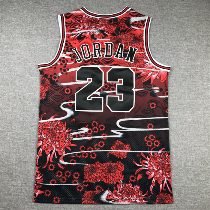 Mitchell&ness 1997-98 Chicago Bulls Rabbit Edition Basketball Shirt 23 JORDAN Classic NBA Jersey