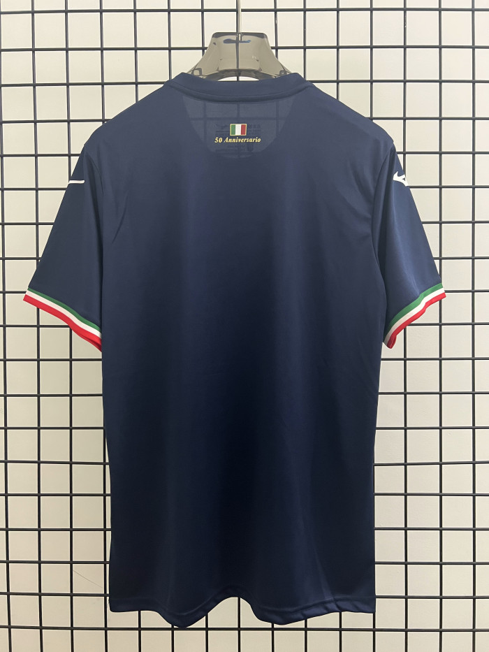 Fan Version 2023-2024 Lazio Away Black Soccer Jersey