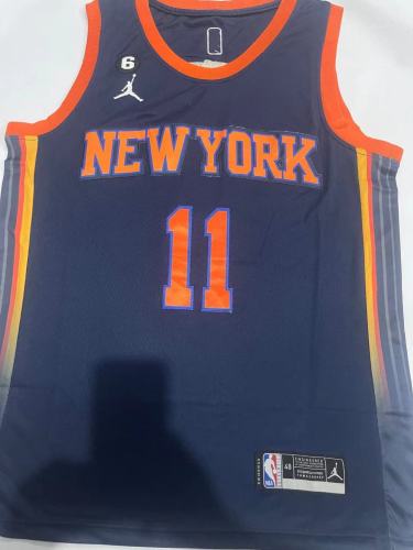 2023 City Eidtion New York Knicks 11 BRUNSON Borland NBA Jersey Basketball Shirt