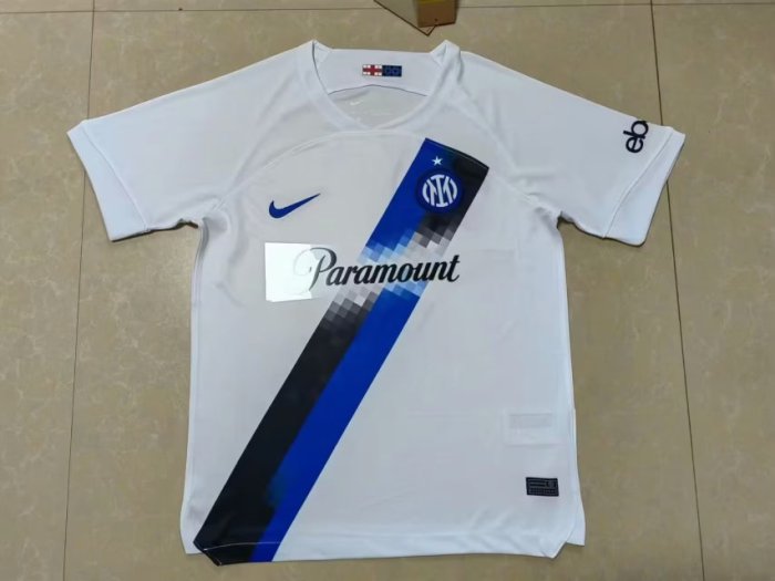Fan Version 2023-2024 Inter Milan Away White Soccer Jersey