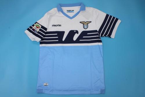 with Serie A Patch Retro Jersey 2015-2016 Lazio Home Soccer Jersey Vintage Football Shirt
