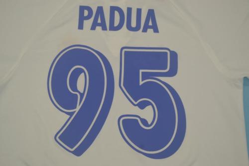 Retro Jersey 1995 Real Zaragoza 95 PADUA Home Soccer Jersey Vintage Camisetas de Futbol