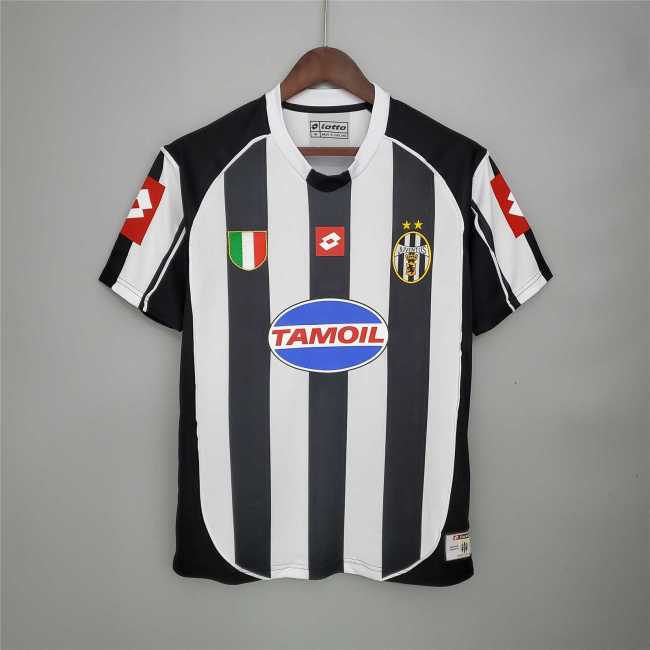 Retro Jersey 2002-2003 Juventus Home Soccer Jersey Vintage Football Shirt