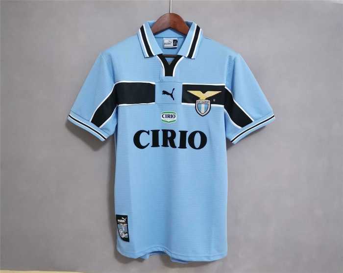 Retro Jersey 1998-1999 Lazio Home Soccer Jersey 9 SALAS Vintage Football Shirt