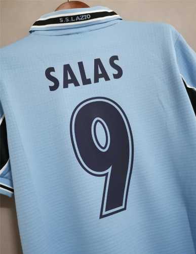 Retro Jersey 1998-1999 Lazio Home Soccer Jersey 9 SALAS Vintage Football Shirt