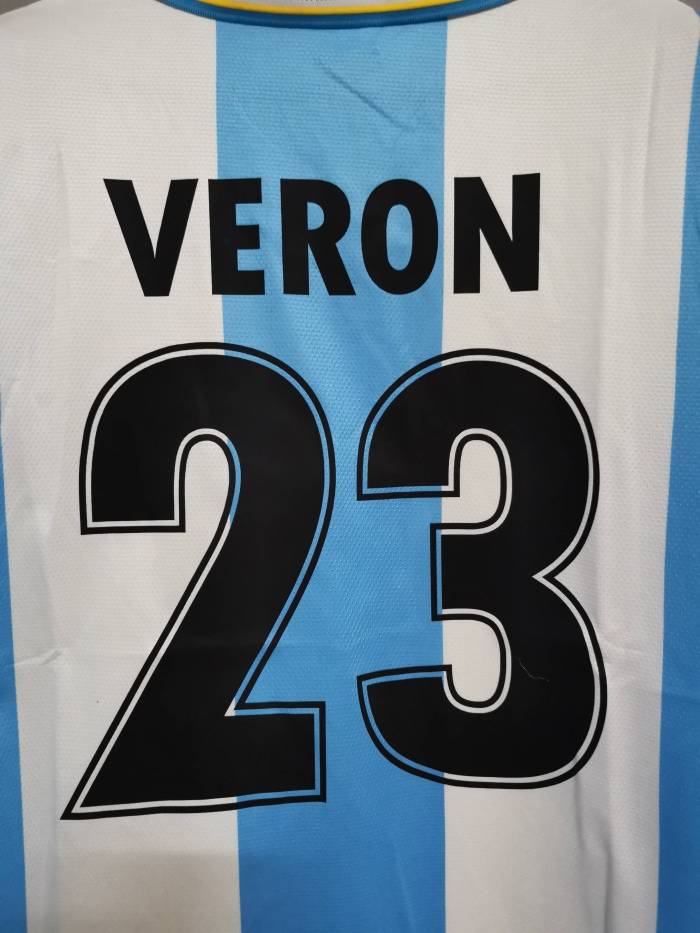 Retro Jersey 1999-2000 Lazio Home Soccer Jersey 23 VERON Football Shirt