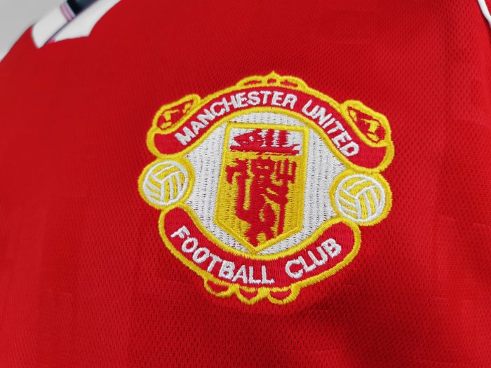 Retro Jersey Manchester United 1988-1989 Home Soccer Jersey Red Vintage Football Shirt