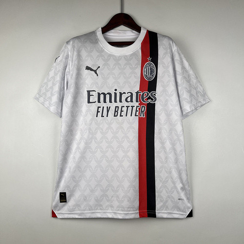 Fan Version 2023-2024 AC Milan Away White Soccer Jersey AC Futbol Shirt S,M,L,XL,2XL,3XL,4XL