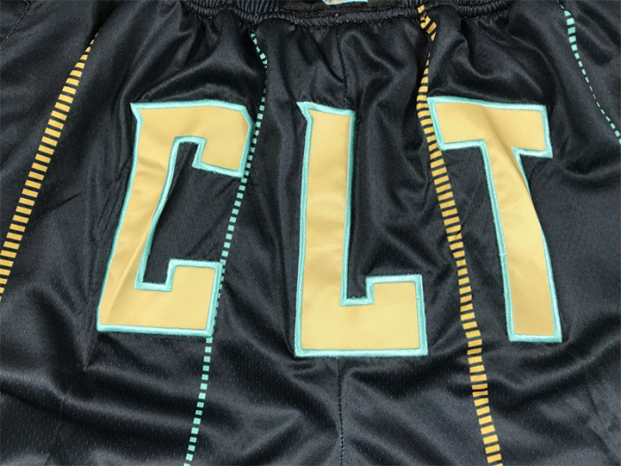 with Pocket 2023 Charlotte Hornets NBA Shorts City Edition Olive Basketball Shorts
