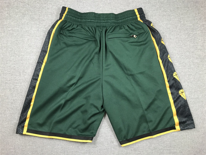 with Pocket 2023 Boston Celtics NBA Shorts City Edition Green Basketball Shorts