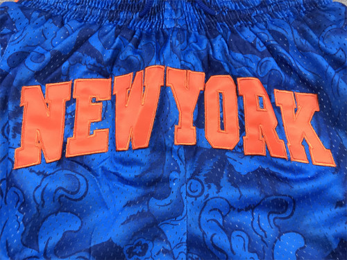 with Pocket New York Knicks NBA Shorts Tiger Edition Basketball Shorts