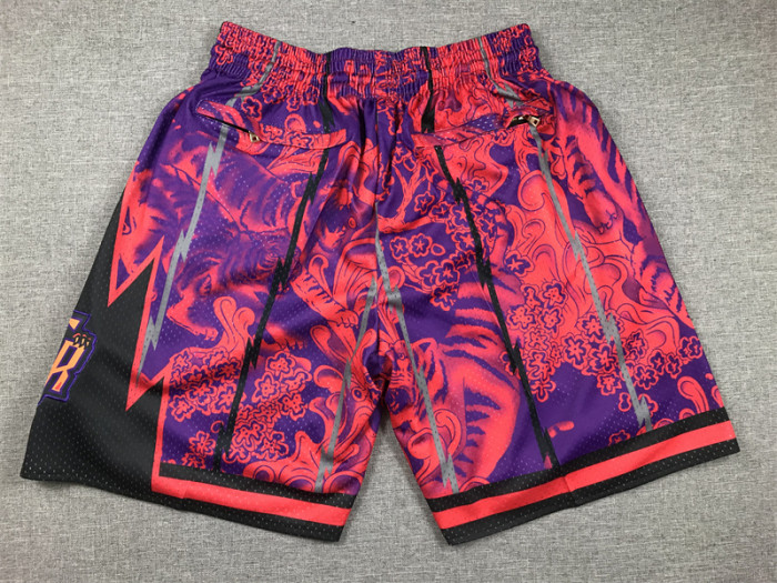 with Pocket Toronto Raptors NBA Shorts Tiger Edition Basketball Shorts